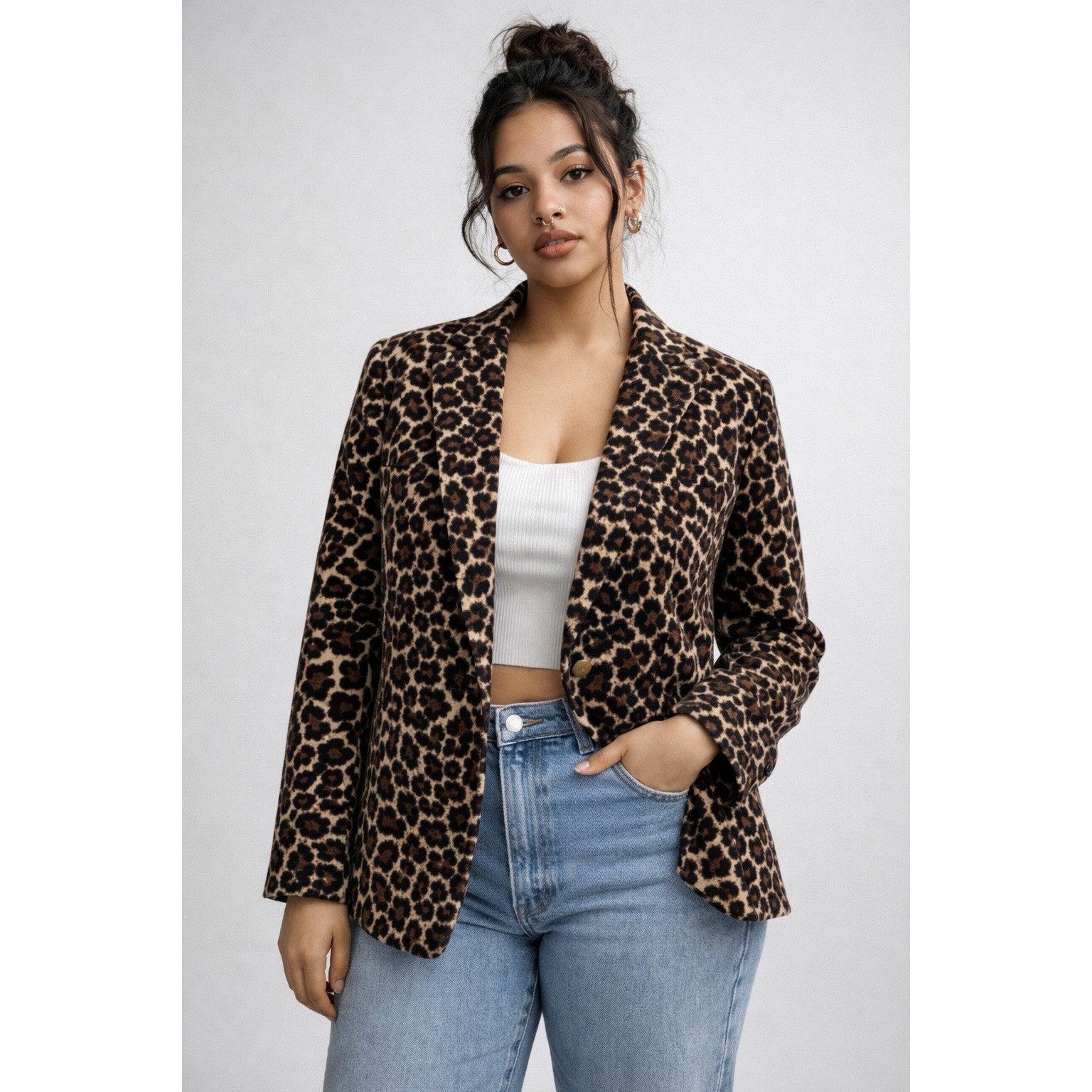 J Crew Parke Corduroy Blazer Academia Preppy Jacket Leopard Animal Print 16 $258